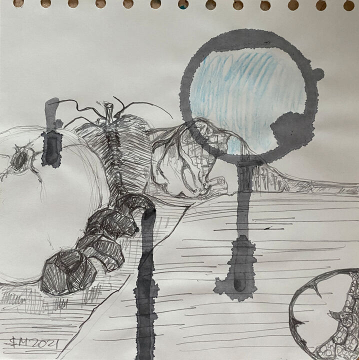 图画,  6.7x6.7 in 