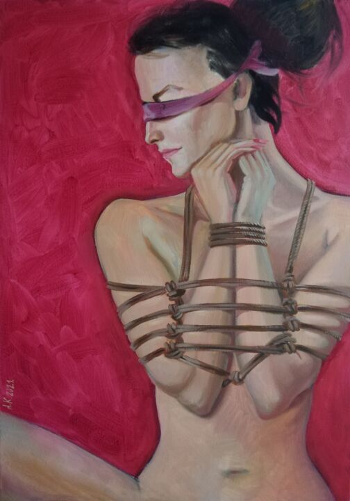 Painting titled "I Trust You" by Alfia Kircheva, Original Artwork, Oil