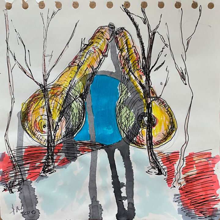 lfjls \ Short stories: women and men are abstract people 图画, 6.7x6.7 in