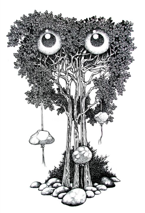 Aufhebung der Schwerkraft Drawing, 16.5x11.7 in