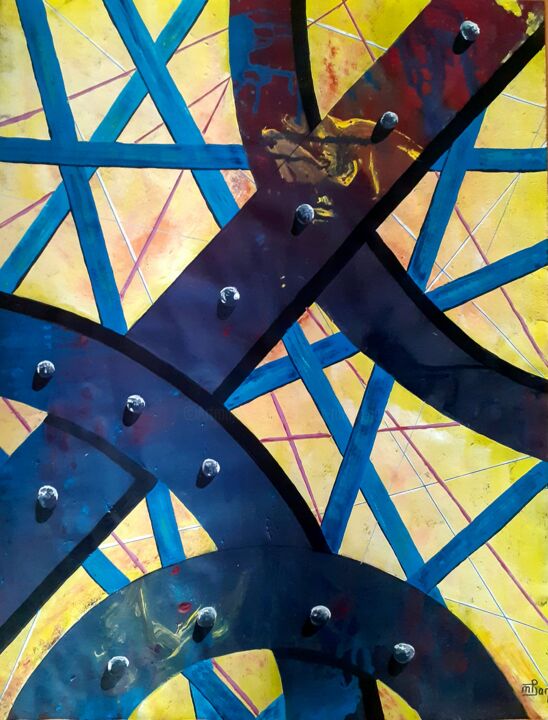Poutrelles 2 绘画, 25.6x19.7 in
