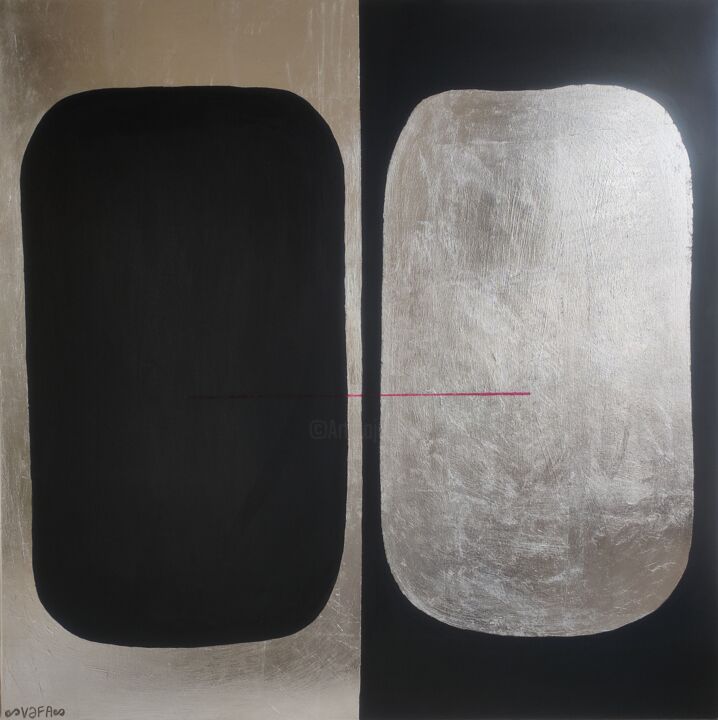 Similar differences. Lovers 绘画, 31.5x31.5 in