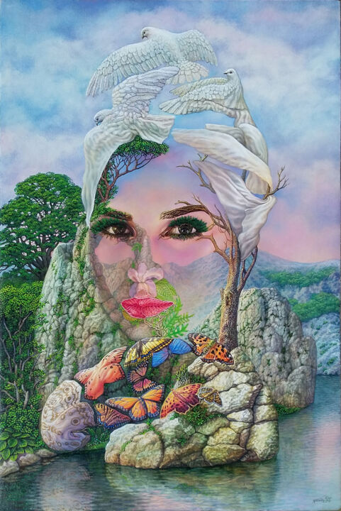 La Magia de tu Mano 绘画, 29.5x19.7 in