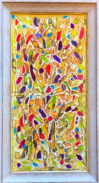 Painting titled "152. Lemonade: A Bu…" by Veera Zukova, Original Artwork, Acrylic Mounted on Other rigid panel