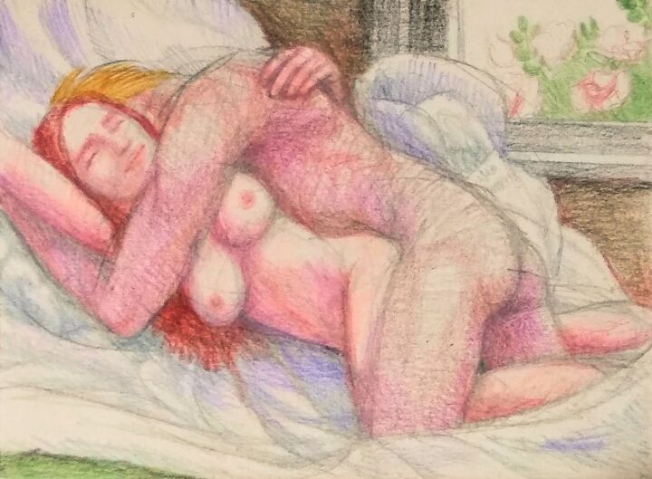 Lovers 107, Afternoon 图画, 8x10 in