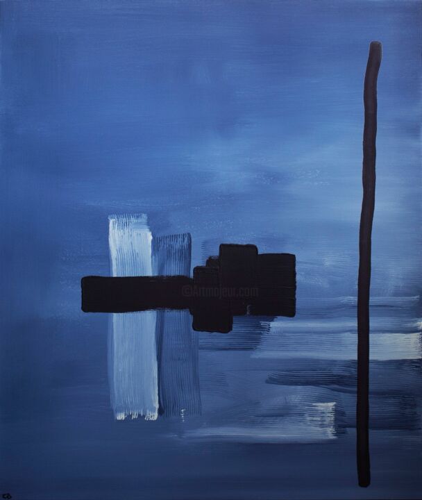Peinture intitulée "Cyantifica" par Stanislav Valevski, Œuvre d'art originale, Huile