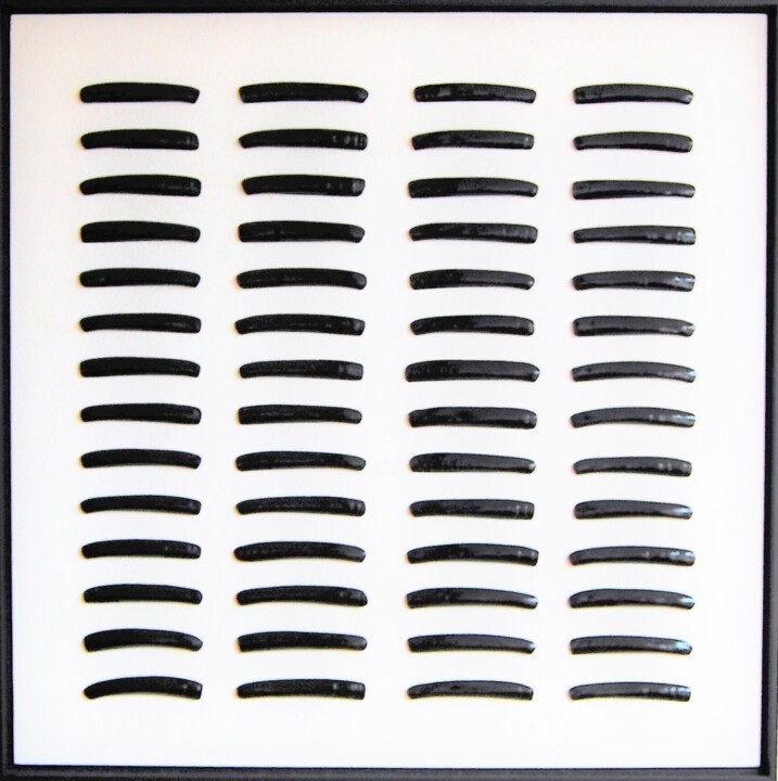 Black razorshells - object 108 绘画, 31.5x31.5 in