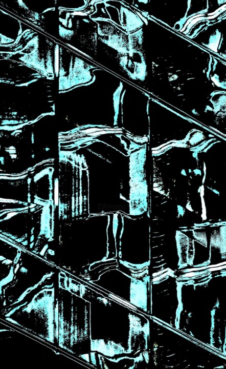 摄影 标题为“Ice Cubes in a Rack…” 由Ken Lerner, 原创艺术品, 数码摄影