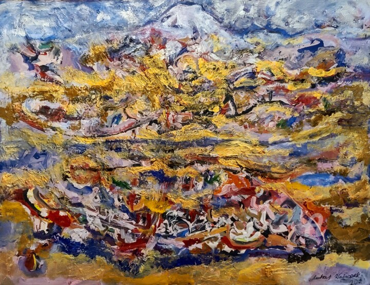 Painting titled "Mount Tacoma (5,202…" by Andrew Walaszek, Original Artwork, Acrylic