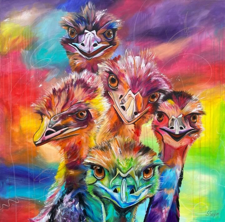 high five 绘画, 47.2x47.2 in