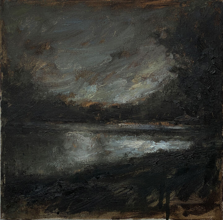Painting titled ""FROM THE SERIES "M…" by Marina Shavyrina-Shkoliar, Original Artwork, Oil