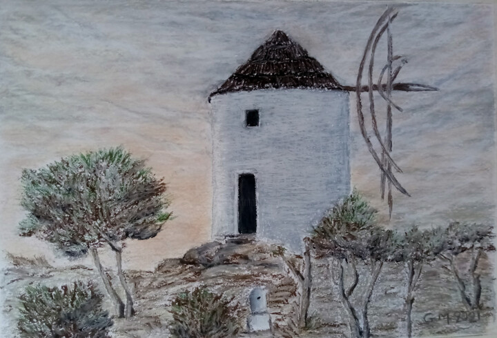 Ανεμόμυλος 图画, 13.8x19.7 in