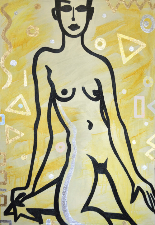 「Torso 2」というタイトルの絵画 Margarita Felisによって, オリジナルのアートワーク, アクリル