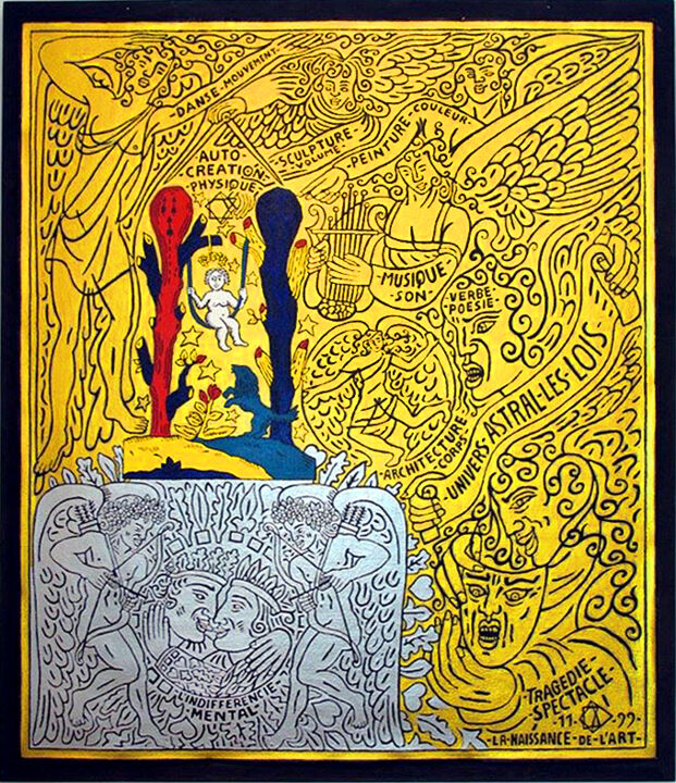 Peinture intitulée "Les ARTS" par Marcel Mariono, Œuvre d'art originale, Acrylique