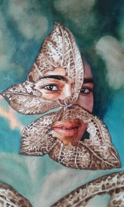 Detail of New Work in Progress Now. 绘画, 39.4x28.4 in