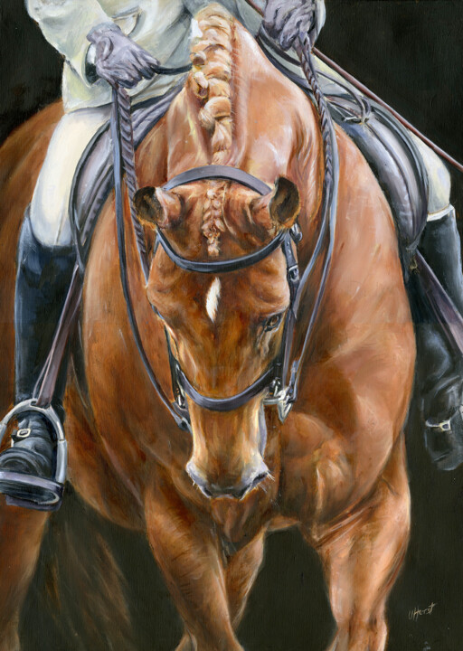 Horse and rider 绘画, 24x18.1 in