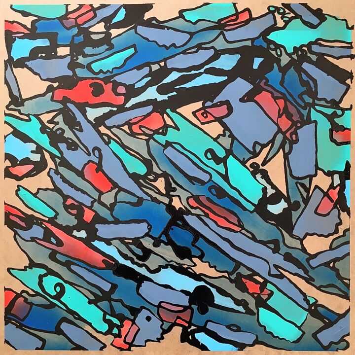 绘画,  27.6x27.6 in 