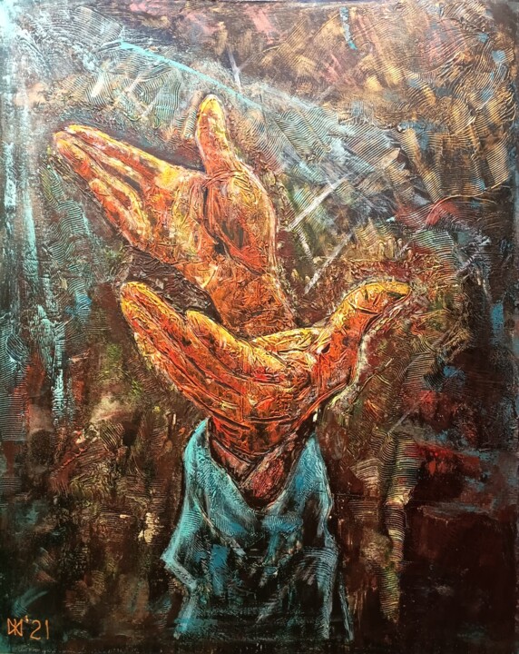 Lumière d'espoir 绘画, 39.4x31.5 in