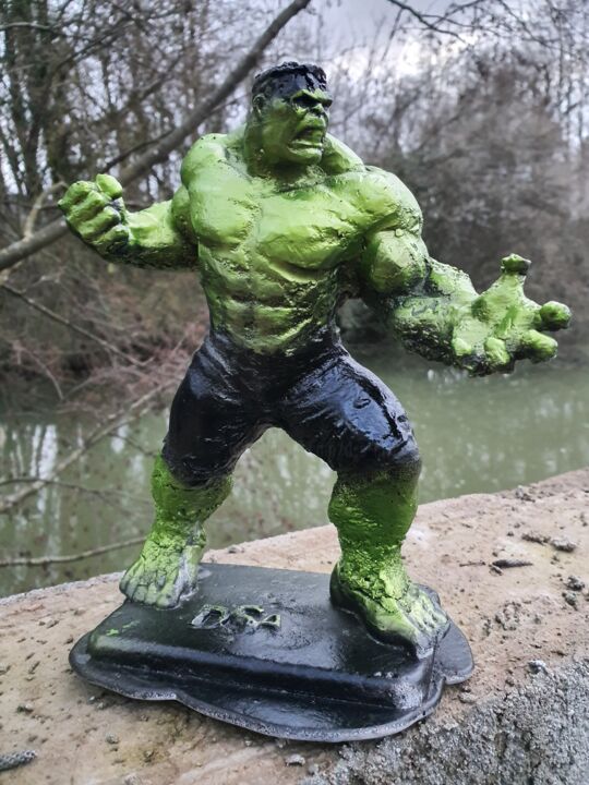 l'incroyable HULK 雕塑, 9.8x7.9 in