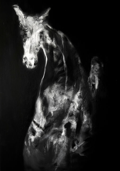 Study Of A Horse 绘画, 55.1x39.4 in