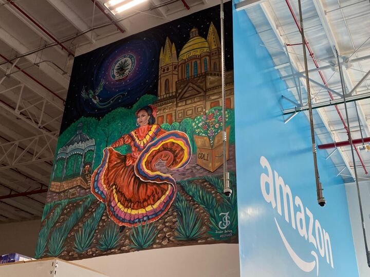 Mural GDL Mexico 绘画, 393.7x315 in