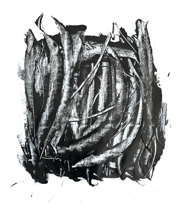 Dark fences 1 图画, 23.2x19.7 in