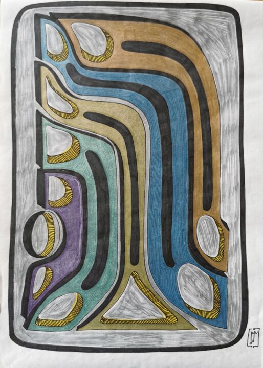 BLOCS 图画, 16.5x11.7 in