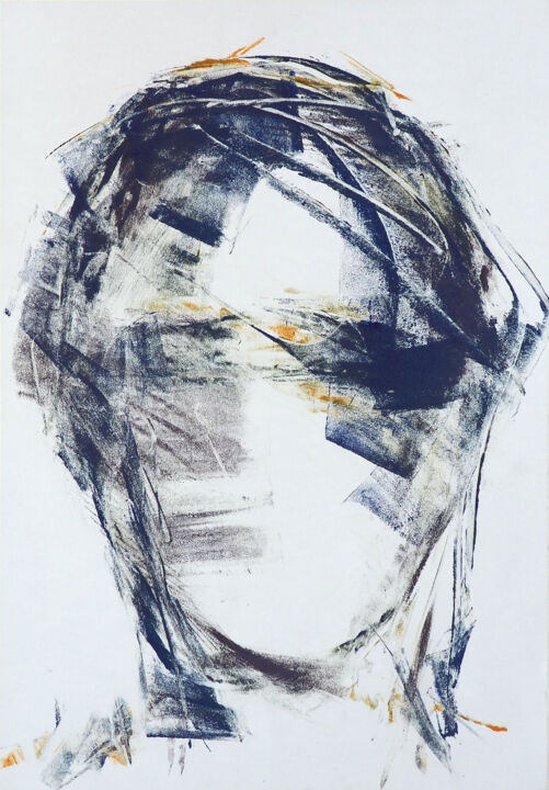 Chers vieux amis - Monotype - 1 图画, 19.7x13.8 in