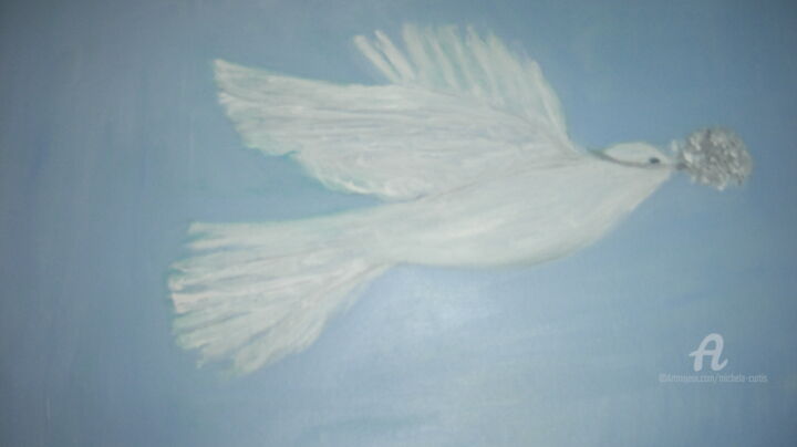 Painting titled "The Attainment of P…" by Michela Curtis, Original Artwork, Oil