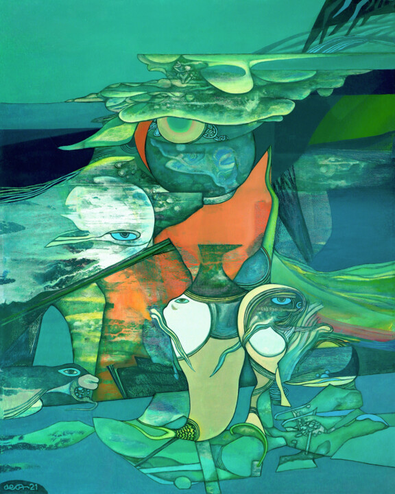 Ocean Dreams 绘画, 39.4x31.5 in