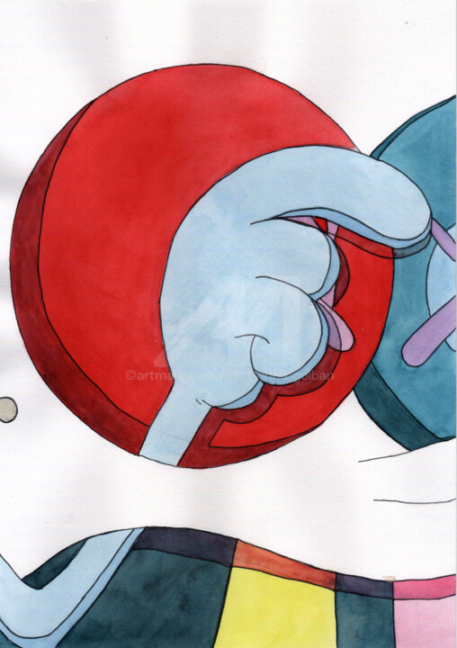 kaws Blame Game 7 Copie ,考斯的副本 , 複製圖片 kaws 責備遊戲 绘画, 11.7x8.3 in