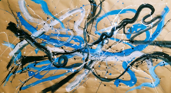 绘画,  33.1x59.1 in 