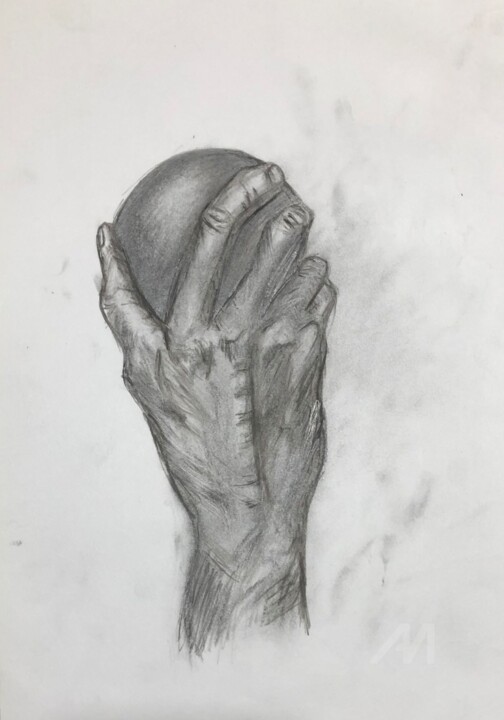 Disegno intitolato "HANDSY" da  (Icy), Opera d'arte originale, Matita