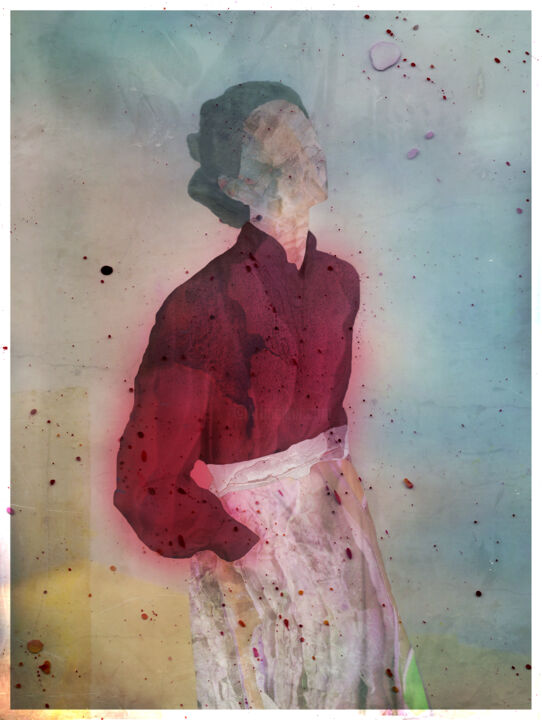 Digitale Kunst mit dem Titel "Lisa" von Daniel Hundertmark, Original-Kunstwerk, 2D digitale Arbeit