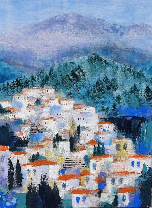 Pintura intitulada "Arenas" por Jill Carrott, Obras de arte originais, Acrílico