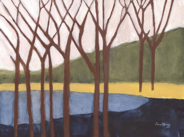 Painting titled "Holiday Hideaway fo…" by Janel Bragg, Original Artwork, Watercolor
