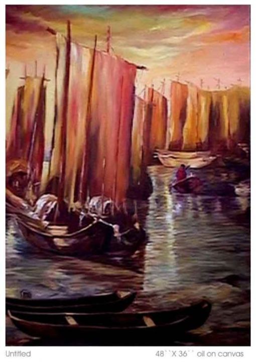 Pintura intitulada "var/rel/08" por Gosai Jitendra, Obras de arte originais