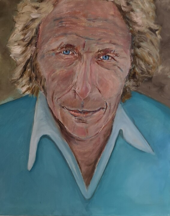 Peinture intitulée "Pierre Richard" par Ralph.S, Œuvre d'art originale, Huile