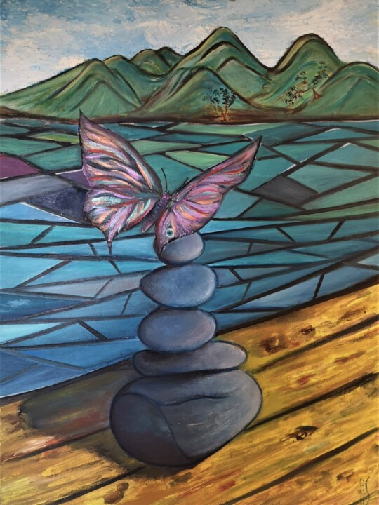 Peinture intitulée "Vole !" par Ralph.S, Œuvre d'art originale, Huile
