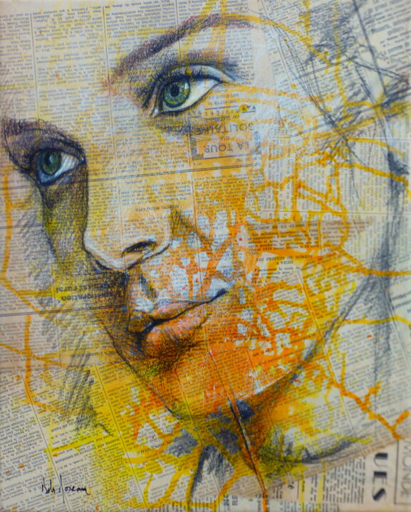 绘画,  15.8x13 in 