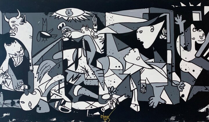 Guernica 绘画, 31.5x47.2 in