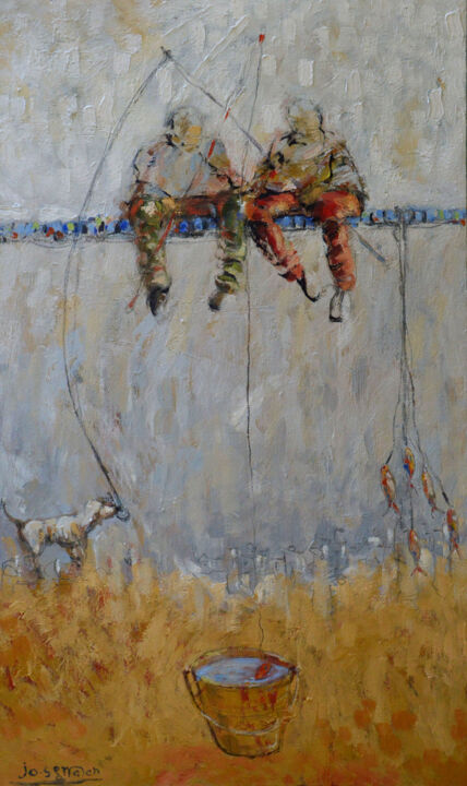 The Fishing Bowl 绘画, 37.4x21.7 in