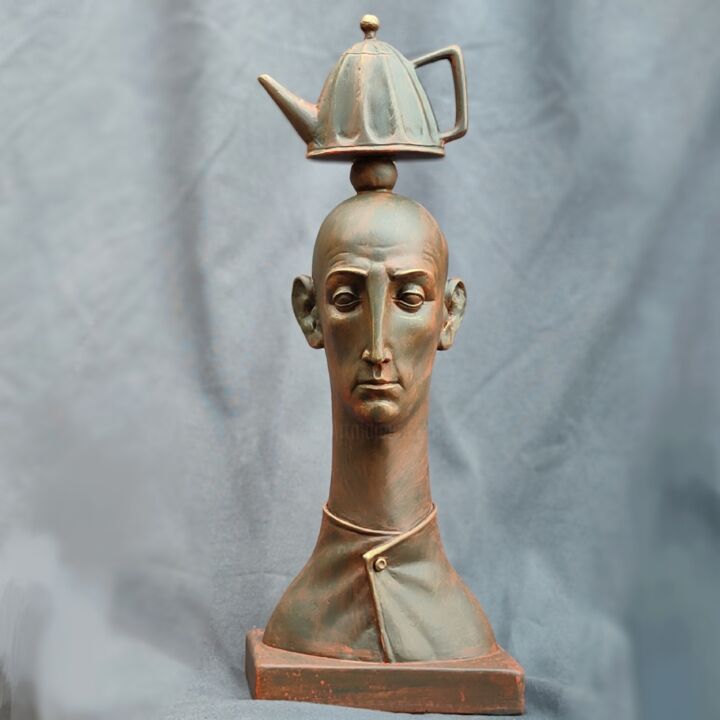 "Culture" 雕塑, 16.9x6.3 in