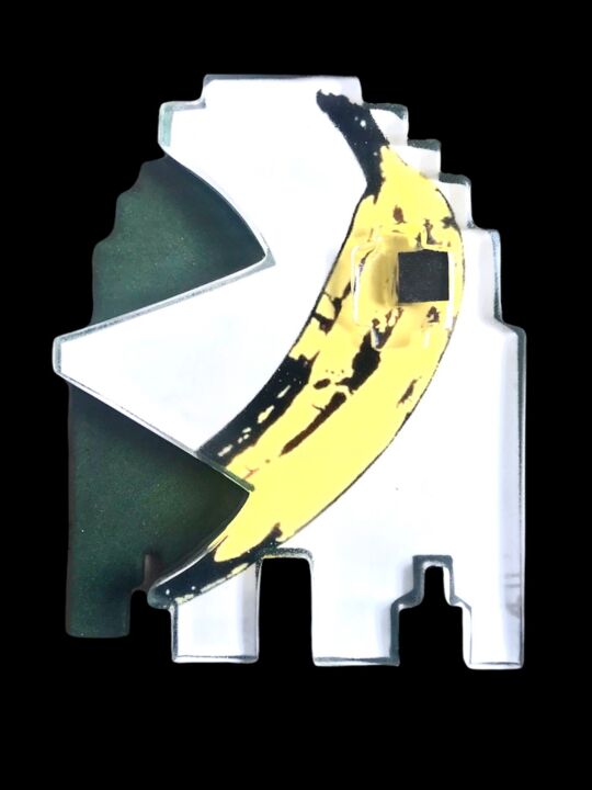 Art-cade Bites Pop Banana 印花与版画, 27.6x19.7 in