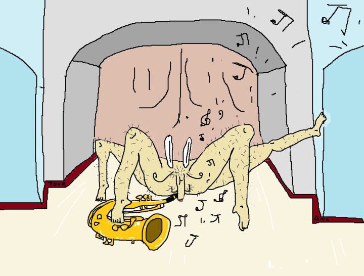 "Современность" başlıklı Dijital Sanat Poul Touch tarafından, Orijinal sanat, 2D Dijital Çalışma Ahşap Sedye çerçevesi üzeri…