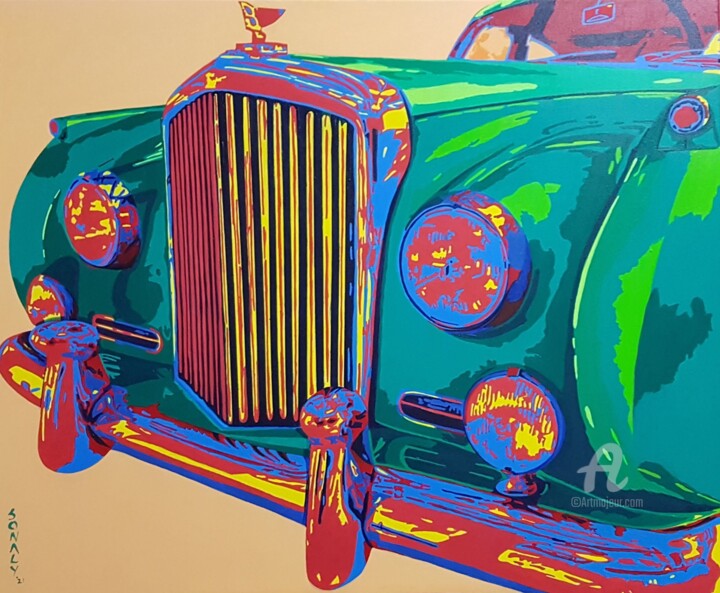 BENTLEY 1959 绘画, 30x36 in