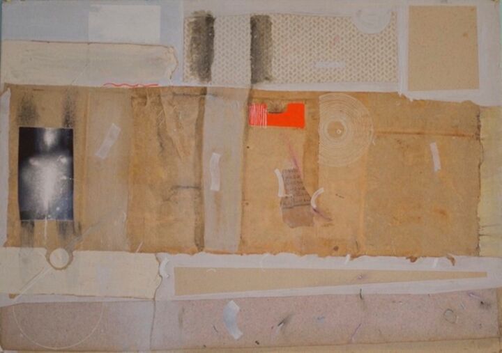 "Collage (mit alten…" başlıklı Tablo Alois Oberndorfer tarafından, Orijinal sanat, Akrilik