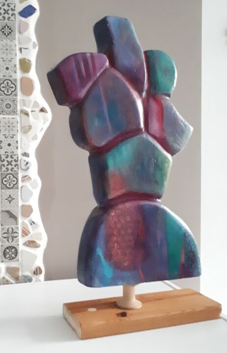 Sculpture titled "SCULPTURE BUSTE A" by Philippe Graillot (TORGALLI), Original Artwork, Plastic