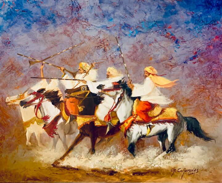 Le Baroud 绘画, 15x18.1 in