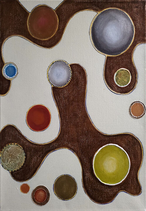 Malarstwo zatytułowany „Imagining Joy I” autorstwa Silvana Klaric, Oryginalna praca, Akryl